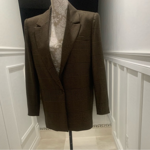 Alice and Olivia Colley Strong Shoulder Blazer Size 4 - Picture 5 of 14